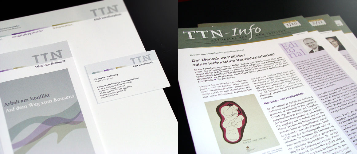 TTN-Institut Erschinungsbild und Newsletter