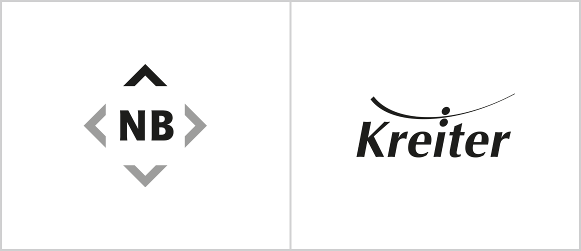 Logo-Review: Nordbau AG, Druckerei Kreiter